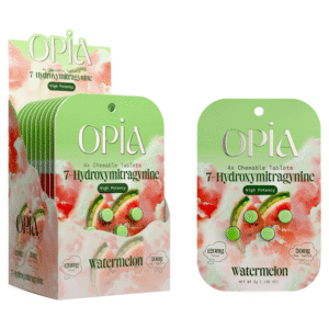 OPIA 7-HYDROXY CHEWABLE TABLETS WATERMELON 4CT PK (30MG PER TABLET) - BOX OF 10 PACK