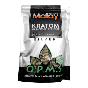 OPMS SILVER MALAY GREEN VEIN 480CT 288GM CAPSULES