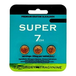 SUPER 7OH 7-HYDROXY MITRA GYNINE KRATOM TABLET NATURAL 3CT PACK -BOX OF 10 PACK