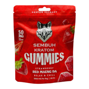 SEMBUH KRATOM GUMMIES 1000MG STRAWBERRY (RED MAENG DA - RELAX & CHILL) -20PC PIECE(S)