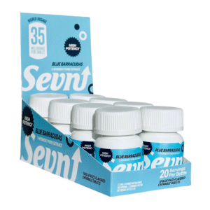 SEVN 7-HYDROXY TABLET BLUE BARRACUDAS - BLUE RAZZ (10CT JAR 30MG EACH 20 SERVINGS) -BOX OF 8 BOTTLES