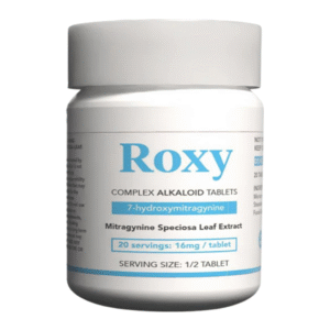 ROXY 7-HYDROXYMITRAGYNINE TABLET 16MG UNFLAVORED 10CT JAR (20 SERVINGS)