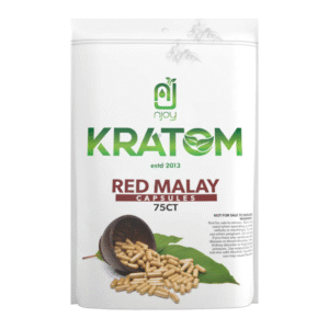 NJOY KRATOM 75CT RED MALAY CAPSULES PIECE(S)
