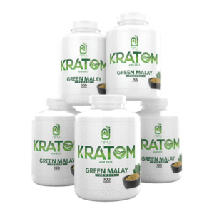 NJOY KRATOM 100GM GREEN MALAY POWDER JAR