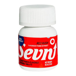 SEVN 7-HYDROXY TABLET RED RUSH - FRUIT PUNCH (10CT JAR 35MG EACH 20 SERVINGS) -BOX OF 8 BOTTLES