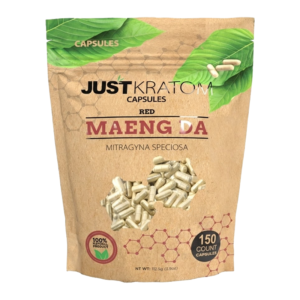 JUST KRATOM MAENG DA RED 150CT CAPSULES