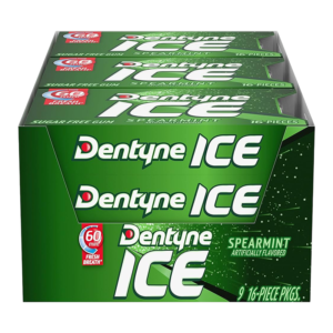 DENTYNE ICE SPEARMINT (SPLIT) 9CT
