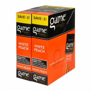 GAME CIGARILLOS WHITE PEACH 30CT/2PK