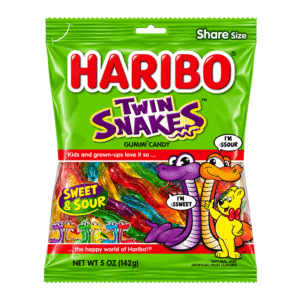 HARIBO 5OZ TWIN SNAKES PEG 12CT